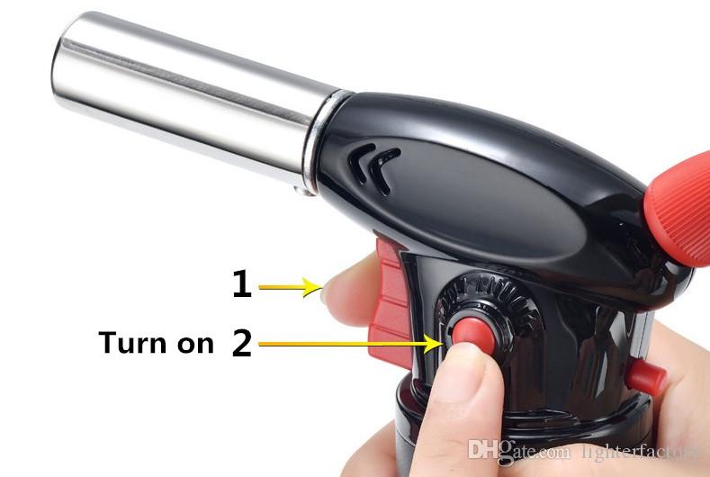 Jet 1300 C Welding Torch Cigar Cigarette Roasting Fire Gun Super Firepower High Temperature Burning Lighter W260202