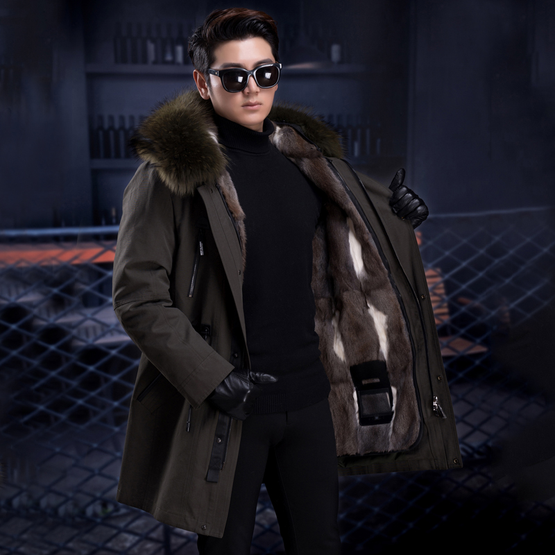 JKP new style to overcome men's long section to overcome the real fur liner fur leather jacket, Blue
JKP new style to overcome men's long section to overcome the real fur liner fur leather jacket, Blue