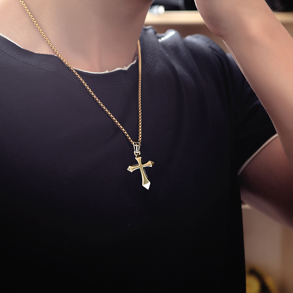 Charm Cross Titanium Steel Pendant Necklace Stainless Steel Pendants Men Women Lover Gift Couple Religious Jewelry