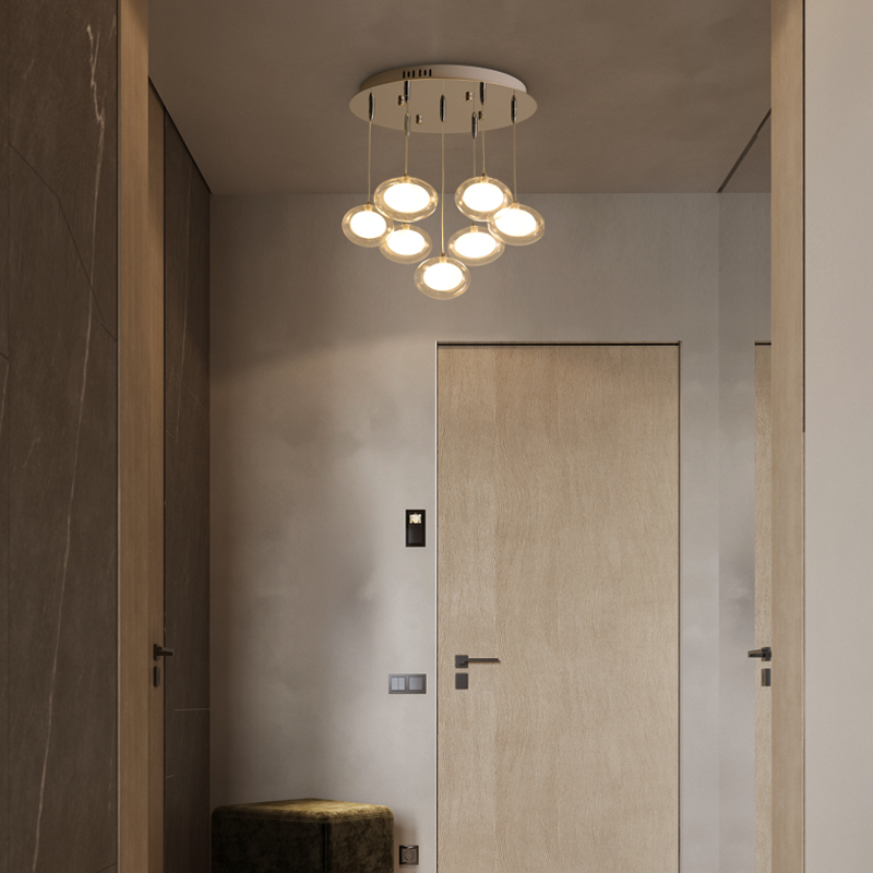Modern simplicity LED chandelier ceiling lamps Nordic glass ball hanging lights bedroom lighting fixtures living room pendant light