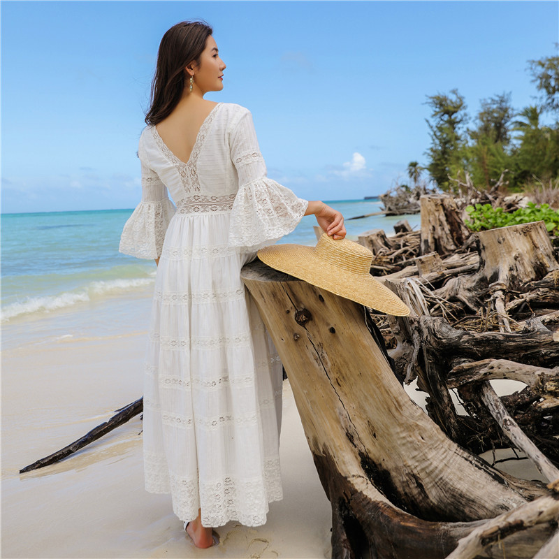 Spring White Dress Beach Style Celebrity High Quality Lace Embroidery Women Night CLub Ruffles Long Vintage Party Dresses, Xaq620
Spring White Dress Beach Style Celebrity High Quality Lace Embroidery Women Night CLub Ruffles Long Vintage Party Dresses, Xaq620