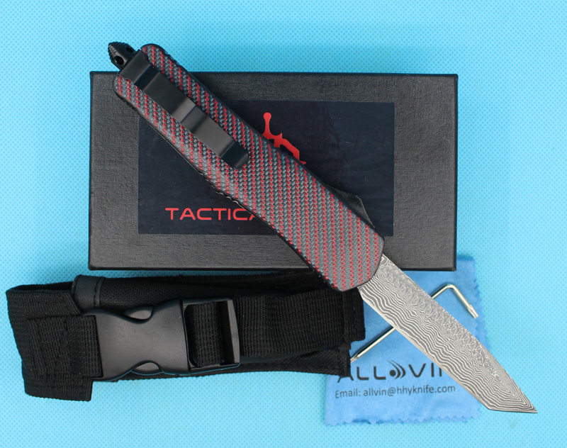 High Quality Red Dot A07 Damascus AUTO Tactical Knife Single Edge Tanto Fine Blade Outdoor Survival Rescue Knife EDC Pocket Knives
High Quality Red Dot A07 Damascus AUTO Tactical Knife Single Edge Tanto Fine Blade Outdoor Survival Rescue Knife EDC Pocket Knives