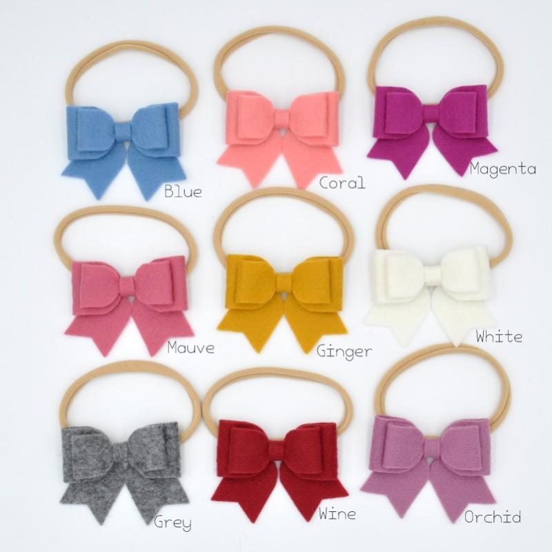 18pcs/lot 3inch Felt Bow Headband Nylon Hair Band for Babys Infant Hair Accessory, Black
18pcs/lot 3inch Felt Bow Headband Nylon Hair Band for Babys Infant Hair Accessory, Black