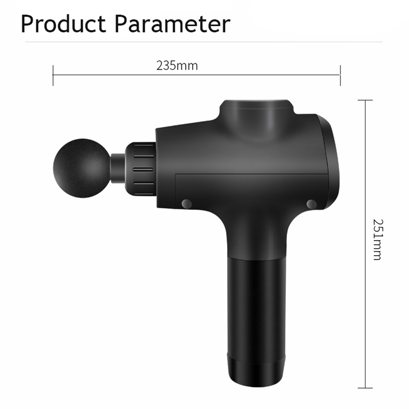 Electric adjustable massage gun for neck back roller muscle massager machine anti cellulite slimming body massager LY191213