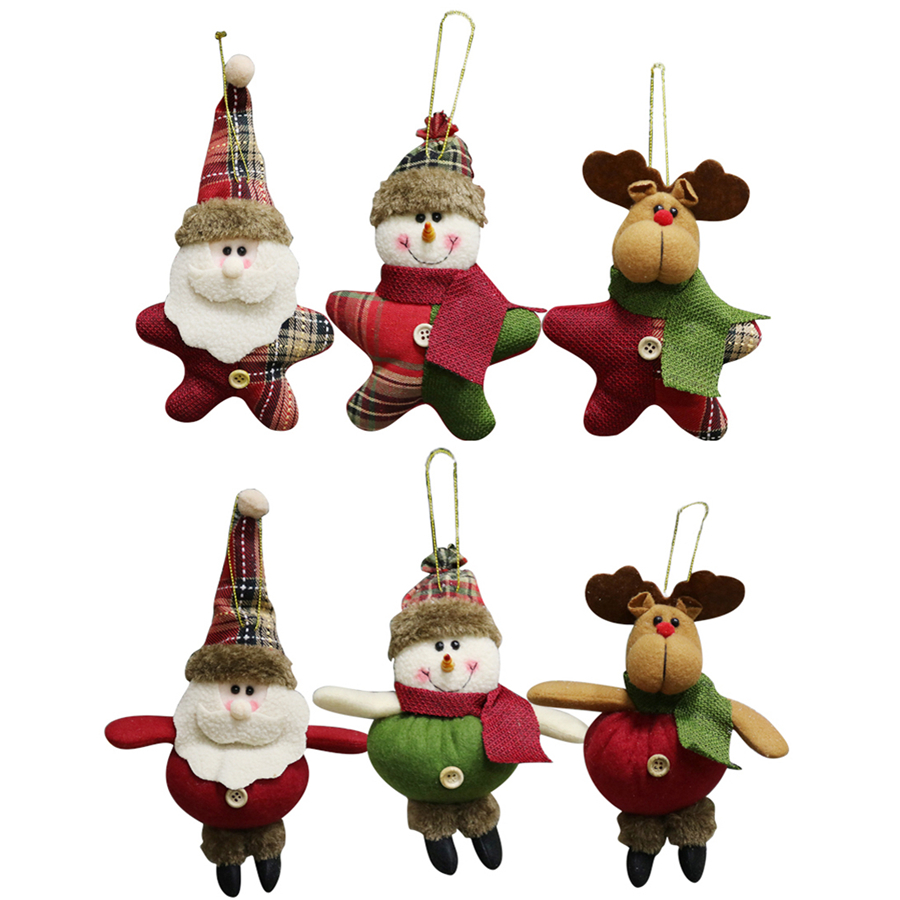 Christmas Plush Ornaments Xmas Hanging Decoration Santa Clause Snowman Reindeer Doll Christmas Tree Pendant Holiday Party Decor JK1910
Christmas Plush Ornaments Xmas Hanging Decoration Santa Clause Snowman Reindeer Doll Christmas Tree Pendant Holiday Party Decor JK1910