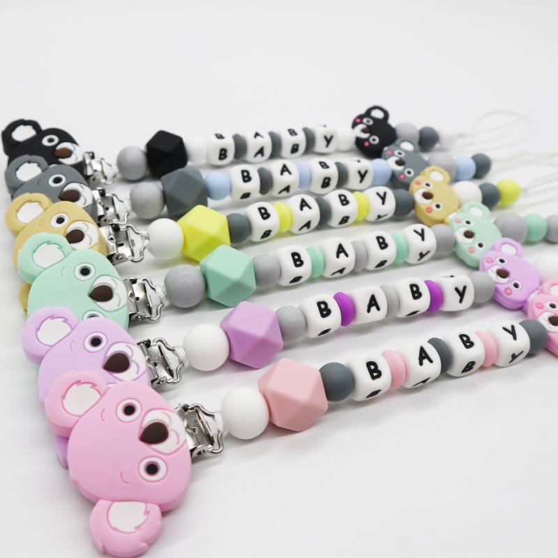 NEW Koala Personalized Name Pacifier Clips Nipple Holder Soother Chain Teething Dummy Clip Baby Shower Gift Baby Teething Toys
NEW Koala Personalized Name Pacifier Clips Nipple Holder Soother Chain Teething Dummy Clip Baby Shower Gift Baby Teething Toys
