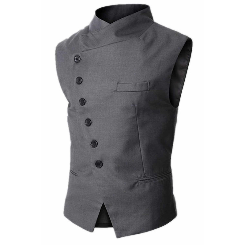Mens Formal Stand Collar Tuxedo Dress Waistcoat For Prom Wedding Groomsmen Dinner Vest Male Business Office Work Men Wear, Black
Mens Formal Stand Collar Tuxedo Dress Waistcoat For Prom Wedding Groomsmen Dinner Vest Male Business Office Work Men Wear, Black