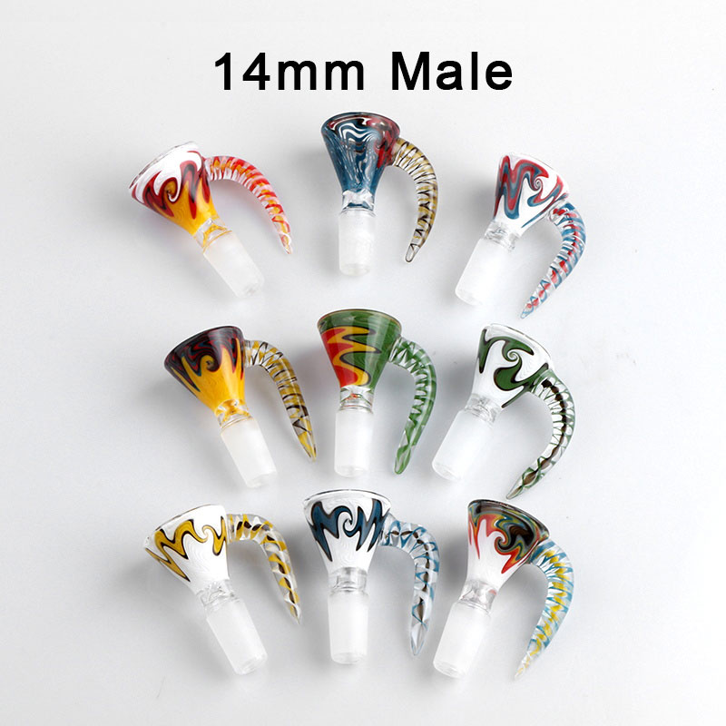 New US Color 14mm 18mm Male Glass Bowl Wig Wag Glass Smoking Bowl For Oil Rig Water Bongs Dab Rig Pipes
New US Color 14mm 18mm Male Glass Bowl Wig Wag Glass Smoking Bowl For Oil Rig Water Bongs Dab Rig Pipes