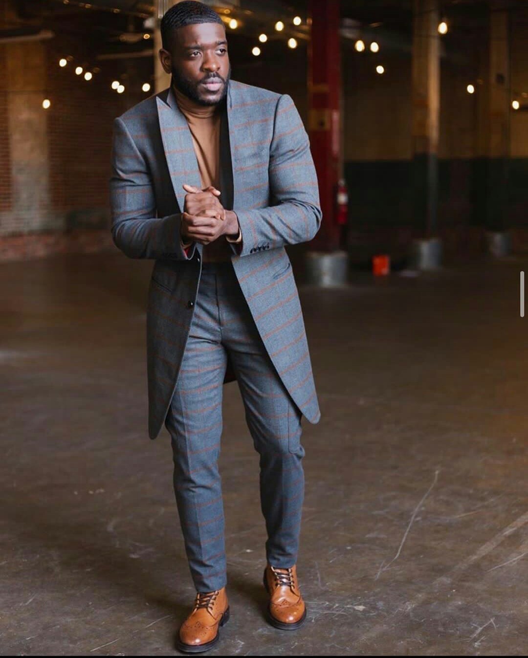 plus size mens suits two piece tweed suit herringbone peaked lapel custom made groom tuxedos wedding prom dress long jacket pants
