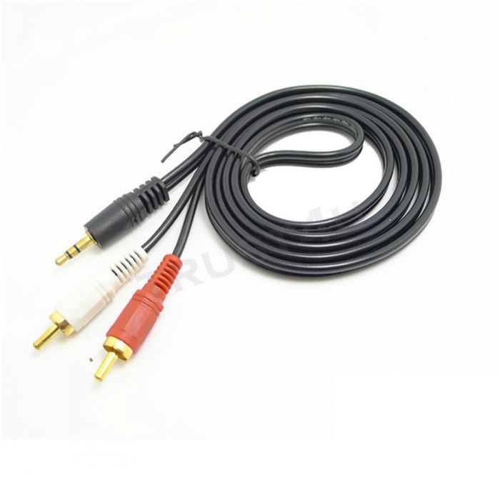 

5Ft 1.5m Stereo Audio 3.5mm Male Jack to AV 2RCA Audio Cable adapter 3.5mm to 2 RCA Free Shipping