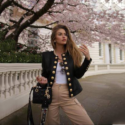 Womens Designer Short Jacket Girls Luxury Casual Coat Youth Solid Color Brand Single Breasted Clothing Womens Fashion Jackets 2020 Hot Sale, Black
Womens Designer Short Jacket Girls Luxury Casual Coat Youth Solid Color Brand Single Breasted Clothing Womens Fashion Jackets 2020 Hot Sale, Black