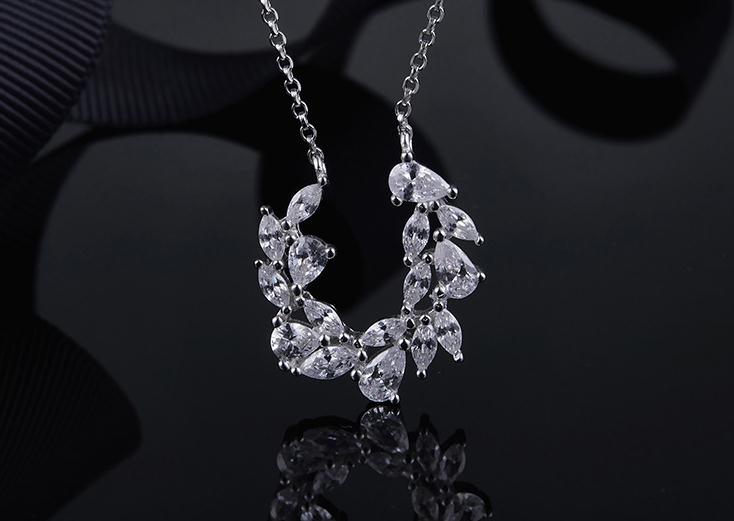 925 Sterling silver gorgeous Water Drop pendant elegant CZ crystal Olive Branch Leaves Pendant geometric wedding party jewelry
925 Sterling silver gorgeous Water Drop pendant elegant CZ crystal Olive Branch Leaves Pendant geometric wedding party jewelry
