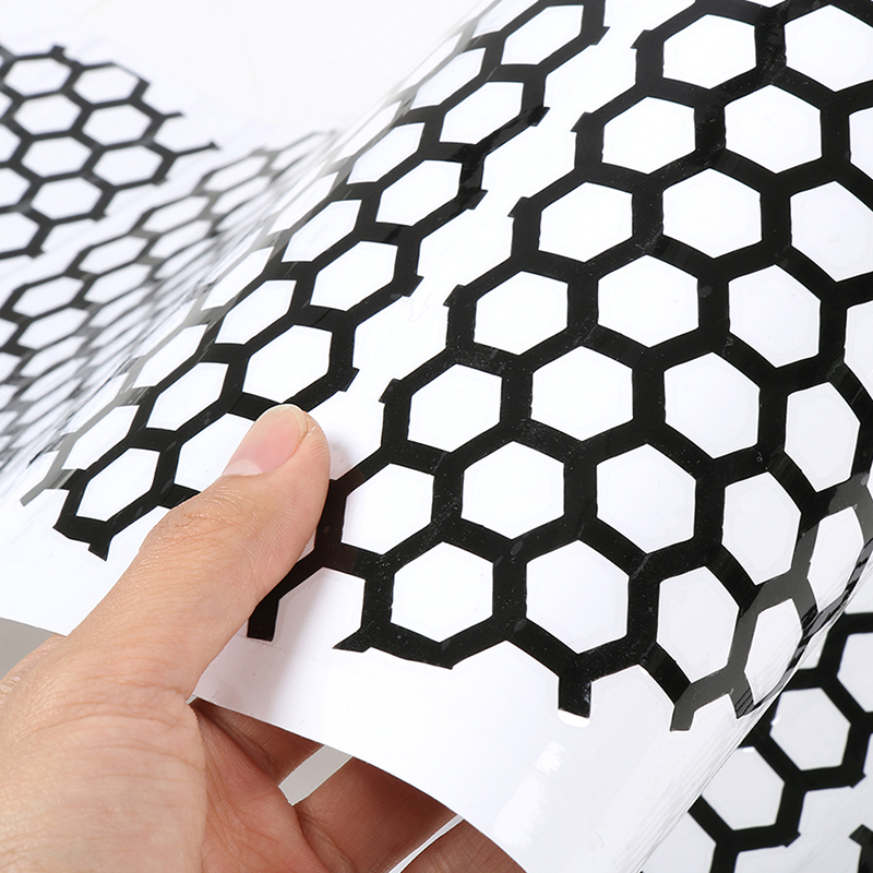 Wild Horse Tail Light Stickers Honeycomb 1Pcs Black Decoration Fit Ford Mustang 2015-2016 Car Exterior Accessories