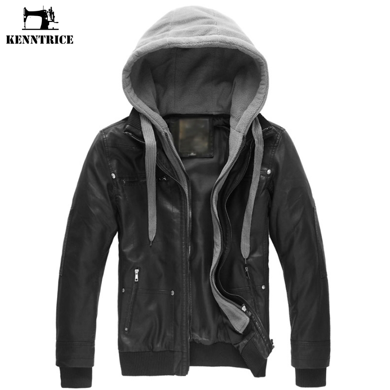 KENNTRICE Leather Jacket Male Motorcycle Jacket Polar Fleece HOOD Detachable PU Faux Leather Men Biker, Black
KENNTRICE Leather Jacket Male Motorcycle Jacket Polar Fleece HOOD Detachable PU Faux Leather Men Biker, Black