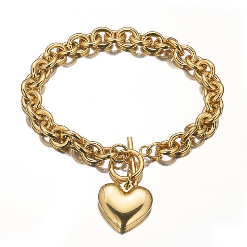 Wholesale Or Retail Charming 316L Stainless Steel Silver Color/Gold Rolo Oval Link Chain With Solid Heart Mens/Womens Bracelet
Wholesale Or Retail Charming 316L Stainless Steel Silver Color/Gold Rolo Oval Link Chain With Solid Heart Mens/Womens Bracelet