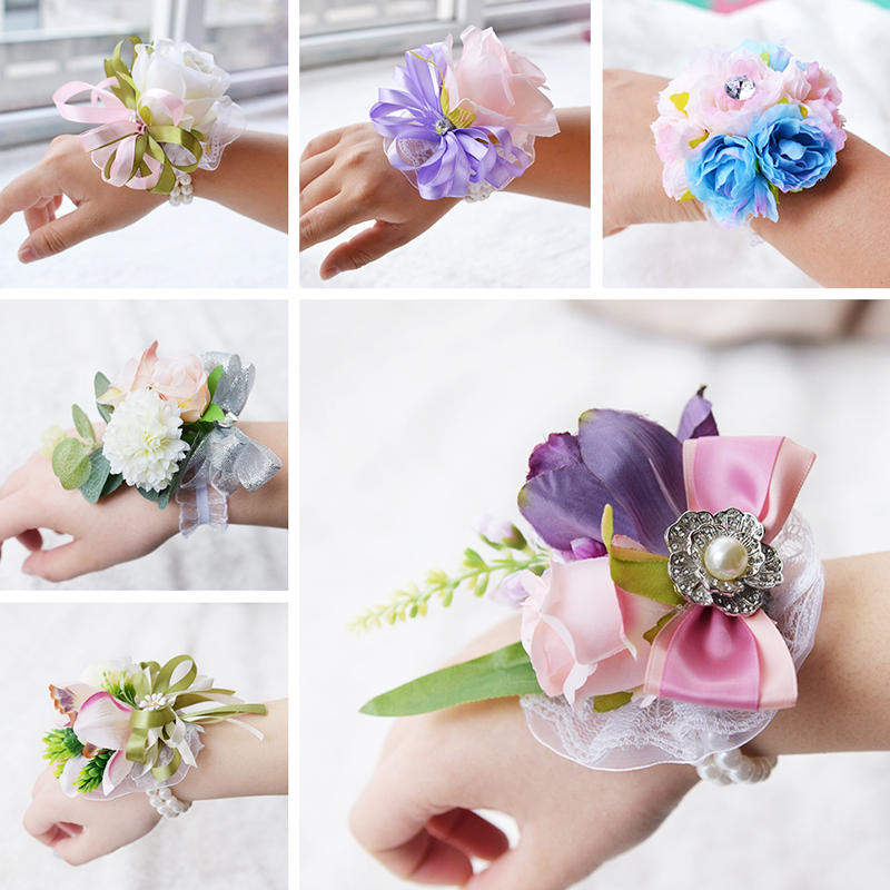 Wedding Prom Corsage Bride Groom Wrist Flower Ceremony Corsages Party Pearl Bracelet Handmade Artificial Silk Lace Bride Flowers
Wedding Prom Corsage Bride Groom Wrist Flower Ceremony Corsages Party Pearl Bracelet Handmade Artificial Silk Lace Bride Flowers