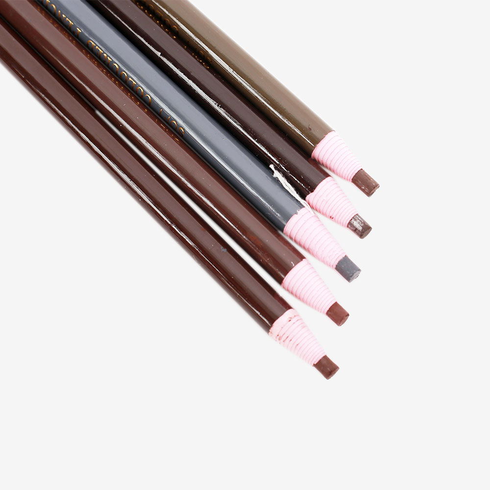 1PCS Waterproof Eyebrow Pencil Free Cutting Natural Long Lasting Paint Black Brown Coffee Microblading Permanent Eyebrow Make Up