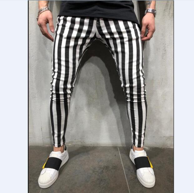 Black and White Stripes Joggers Mens Casual Pants Fitness Men Sportswear Pencil Bottoms Skinny Sweatpants Trousers, Block
Black and White Stripes Joggers Mens Casual Pants Fitness Men Sportswear Pencil Bottoms Skinny Sweatpants Trousers, Block