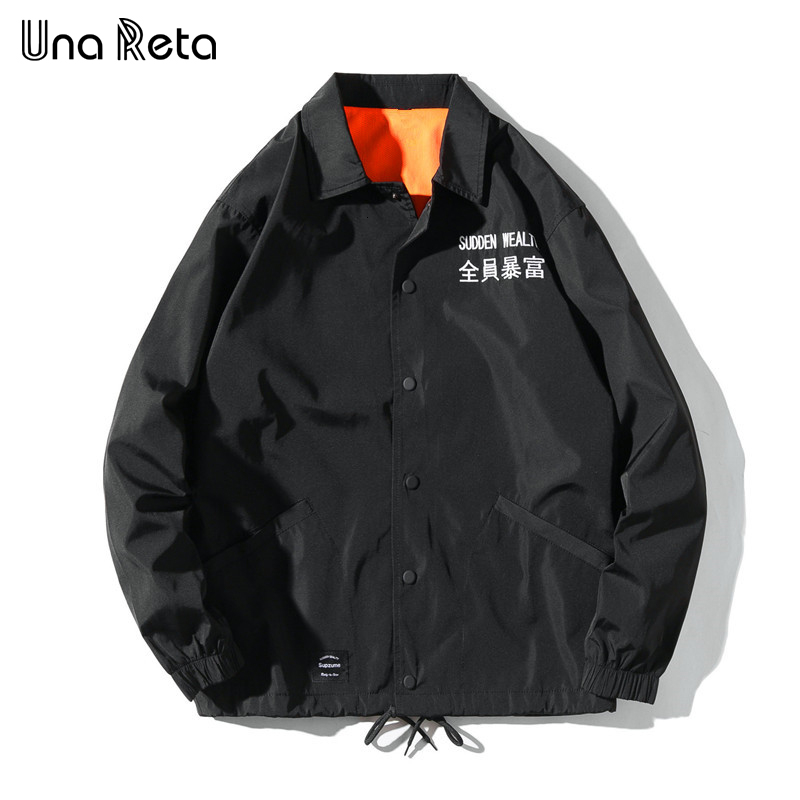 Una Reta Jackets Men 2019 New Hip Hop Embroidered text Jacket Coats Fashion casual Single-breasted Coaches jacket Streetwear LY191206, Black
Una Reta Jackets Men 2019 New Hip Hop Embroidered text Jacket Coats Fashion casual Single-breasted Coaches jacket Streetwear LY191206, Black