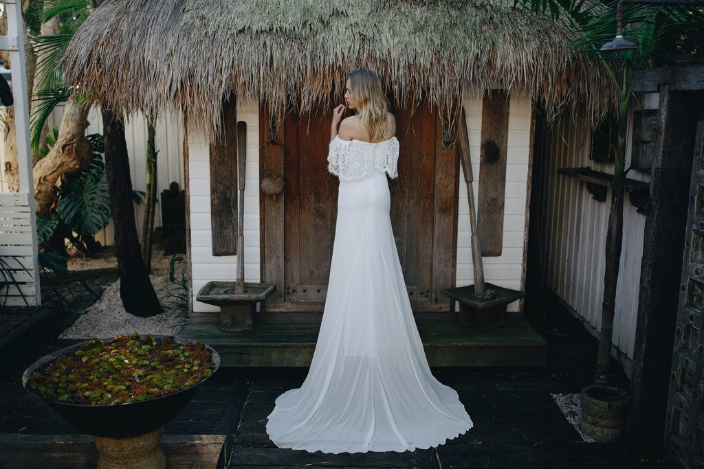 Boho 2019 Bohemian Lace Bridal Dresses Chiffon Beach Wedding Gowns Vestido De Noiva Plus Size Customize 0510