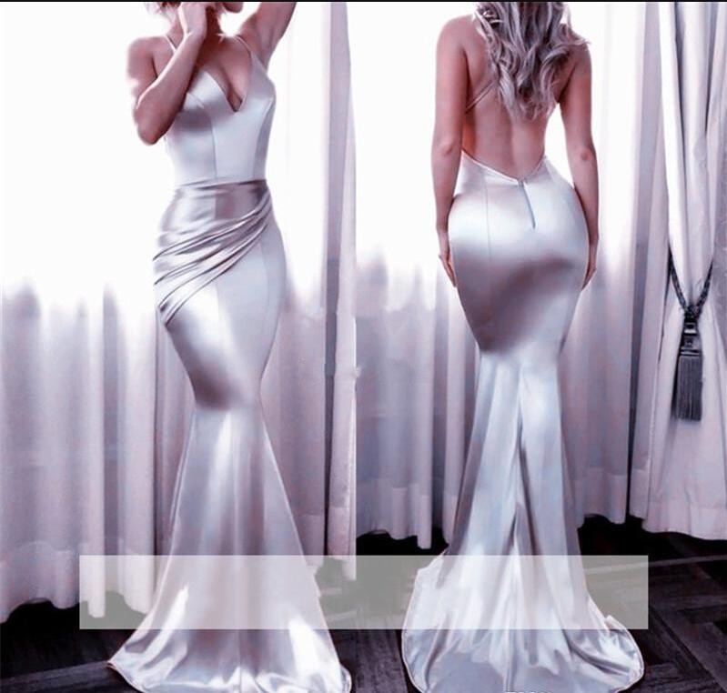 Charming Mermaid Prom Dresses Deep V-Neck Sweep Train Backless Sexy Formal Party Evening Gowns Stylish 2019 Sepcial Occasion Dresses Vestido, Dark red
Charming Mermaid Prom Dresses Deep V-Neck Sweep Train Backless Sexy Formal Party Evening Gowns Stylish 2019 Sepcial Occasion Dresses Vestido, Dark red