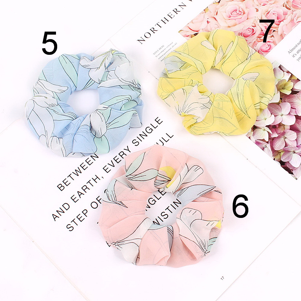Lady girl Hair Scrunchy Ring Elastic Hair Bands Love heart Leopard plaid Large intestine Sports Dance Scrunchie Hairband 20pcs G1008
