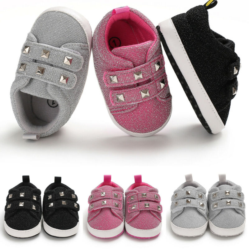 New Toddler Kids Boys Girls Canvas Sneakers Baby Shoes Rivet Sequined Soft Sole Crib Shoes 0-18Months
New Toddler Kids Boys Girls Canvas Sneakers Baby Shoes Rivet Sequined Soft Sole Crib Shoes 0-18Months