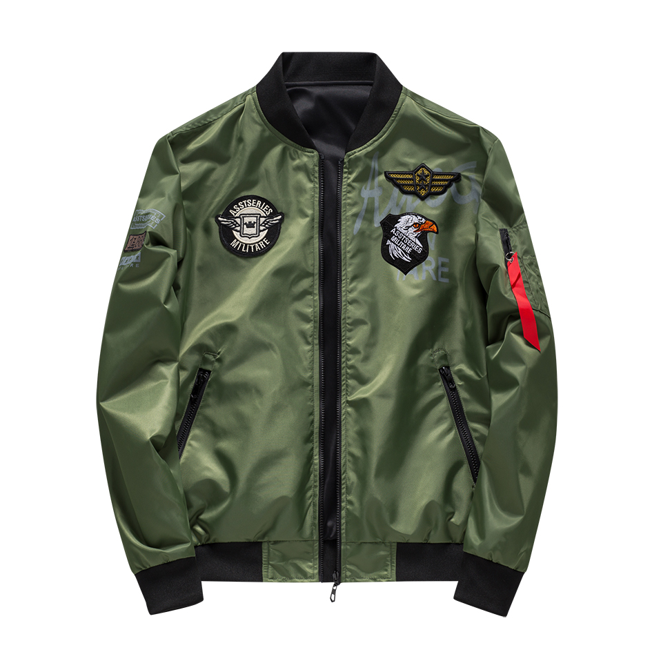 Men's Bomber Jacket Casual Pilot Jackets Men Outwear Both Side Wearable Male Coat chaqueta bomber hombre Plus Size 6XL, Blue
Men's Bomber Jacket Casual Pilot Jackets Men Outwear Both Side Wearable Male Coat chaqueta bomber hombre Plus Size 6XL, Blue