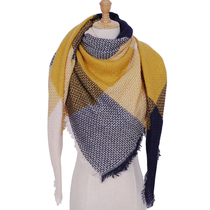 Winter Women Scarf Plaid Warm Cashmere Scarves Shawls Female Scarf Lady Blanket Wraps winter scarf