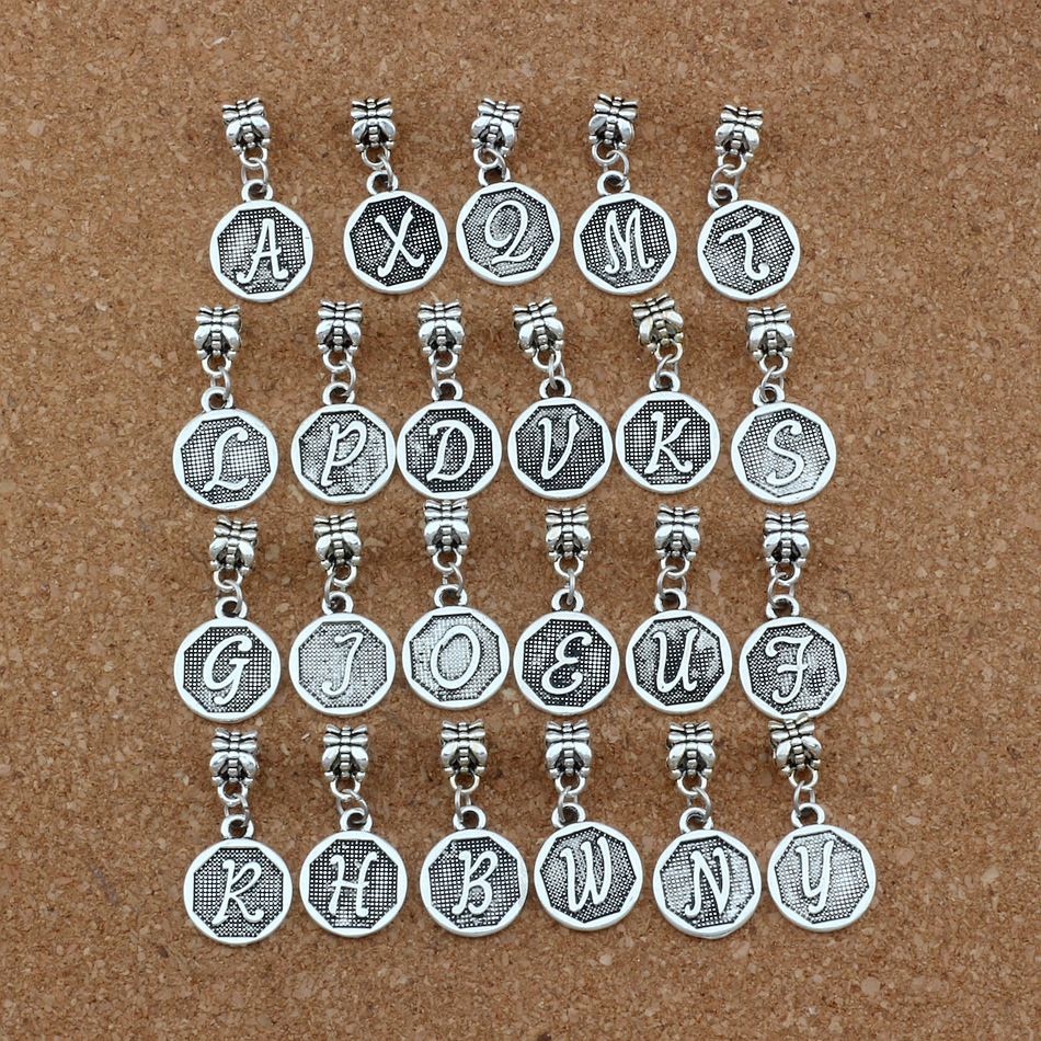 50pcs/lot Dangle Double sided Mixed Letter Initial Alloy Charm Fit European Bracelets Jewelry DIY 14.8x30.8mm Antique silver A-419a 
50pcs/lot Dangle Double sided Mixed Letter Initial Alloy Charm Fit European Bracelets Jewelry DIY 14.8x30.8mm Antique silver A-419a