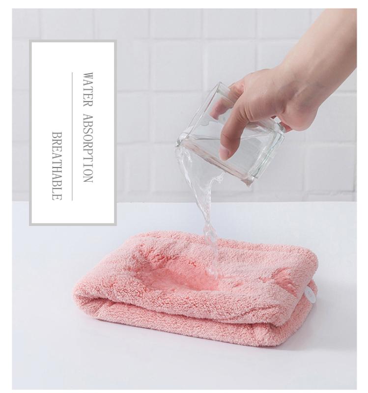 1pcs Microfibre After Shower Hair Drying Wrap Womens Girls Lady's Towel Quick Dry Hair Hat Cap Turban Head Wrap Bathing Tools