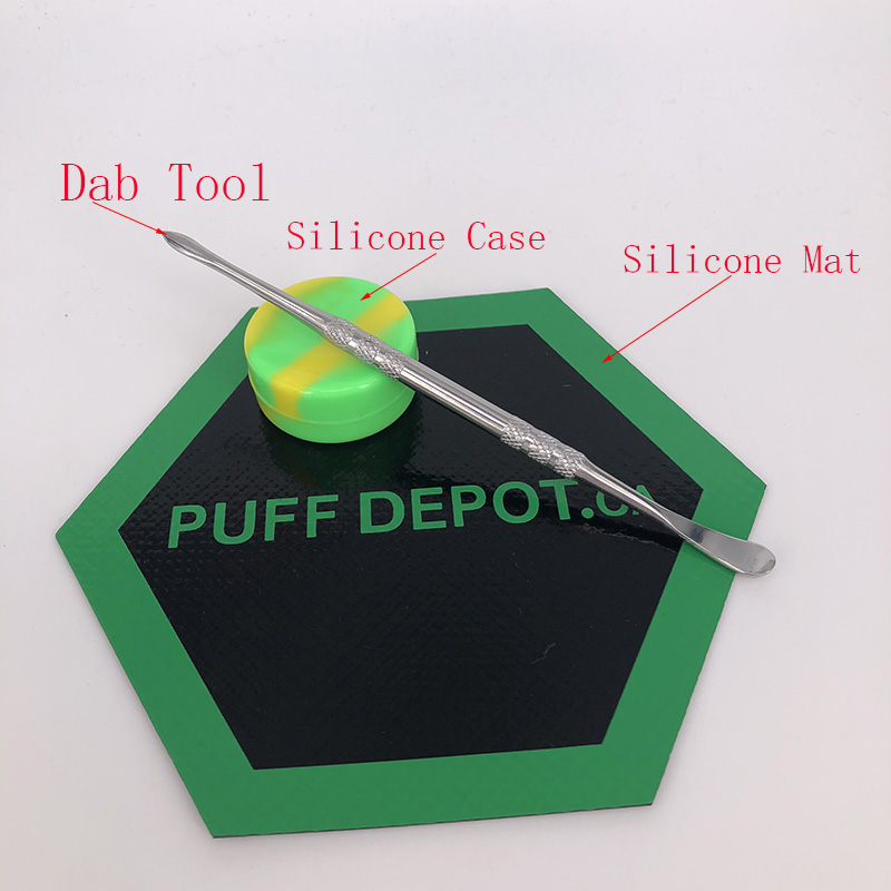 Silicone pad dab tool Kit Set With Silicone mat Containers dabbing For Wax Dab jars Stainless Titanium Dabber Tool for bong oil rigs
Silicone pad dab tool Kit Set With Silicone mat Containers dabbing For Wax Dab jars Stainless Titanium Dabber Tool for bong oil rigs