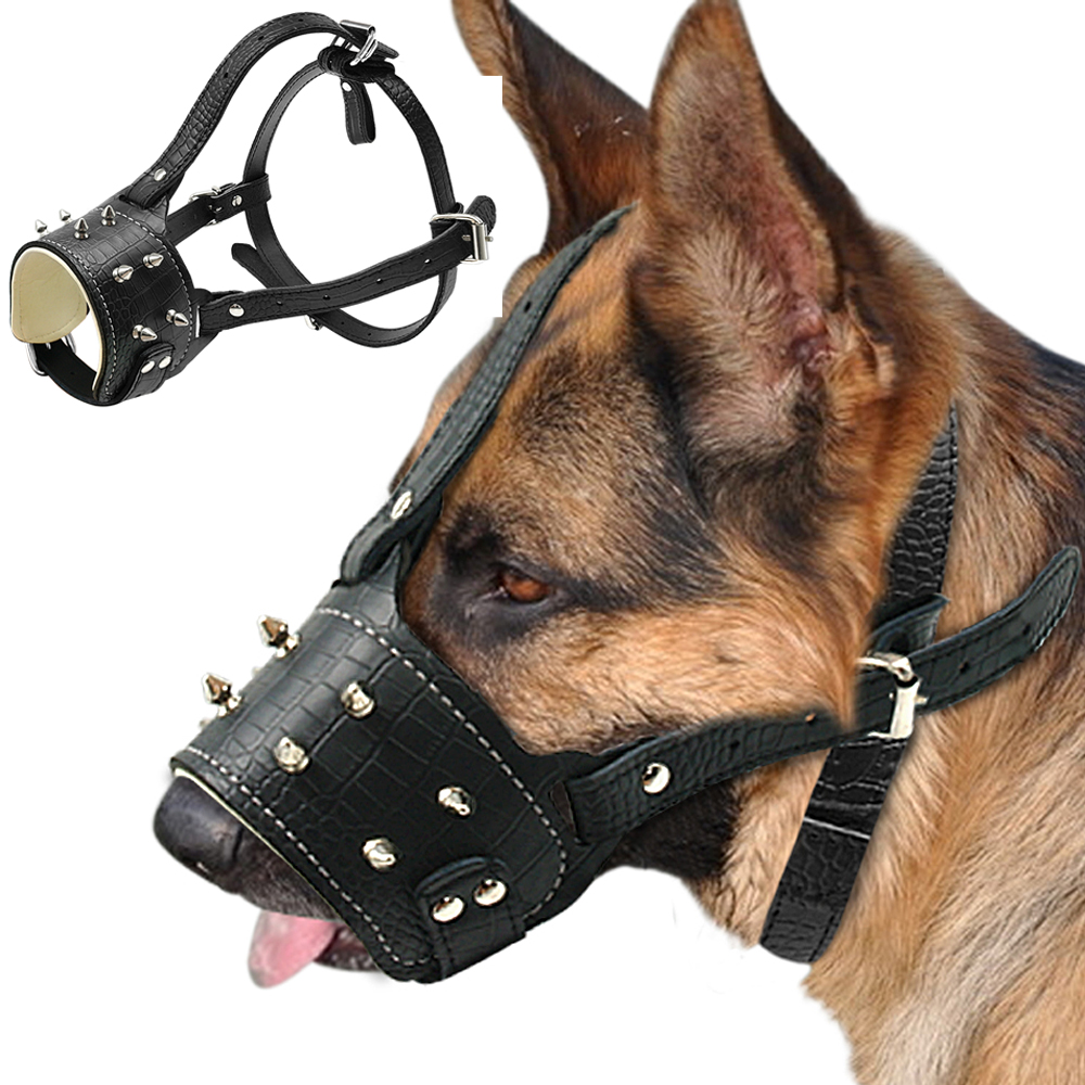 Cool Spiked Studded Pu Leather Dog Muzzle Anti Biting Padded Dogs Traning Muzzle No Bark Pet Mask For Large Dog Pitbull Labrador
Cool Spiked Studded Pu Leather Dog Muzzle Anti Biting Padded Dogs Traning Muzzle No Bark Pet Mask For Large Dog Pitbull Labrador