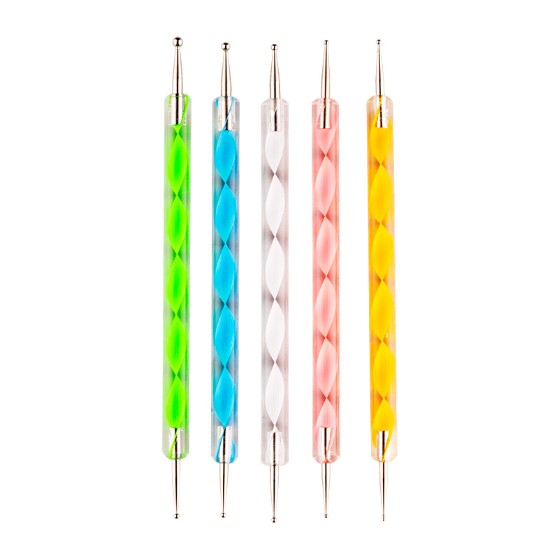 Hot Set 5X 2 ways Stylo Dotting Pen Dot Paint Marbleizing Polish Nail Art Manicure Tools be used on Natural nails
Hot Set 5X 2 ways Stylo Dotting Pen Dot Paint Marbleizing Polish Nail Art Manicure Tools be used on Natural nails