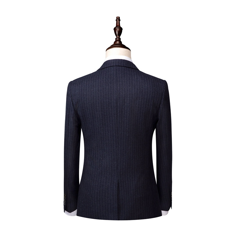 Men's suits men's business casual suit blazer with trousers and vest slim-fit striped suit wedding banquet formal suit dress