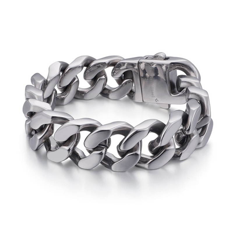 20mm Wide Huge Heavy Men Silver Stainless Steel Biker Bracelet Jewellery Mens Men's Titanium Steel Gold Curb Cuban Chain Bracelets Bangles
20mm Wide Huge Heavy Men Silver Stainless Steel Biker Bracelet Jewellery Mens Men's Titanium Steel Gold Curb Cuban Chain Bracelets Bangles