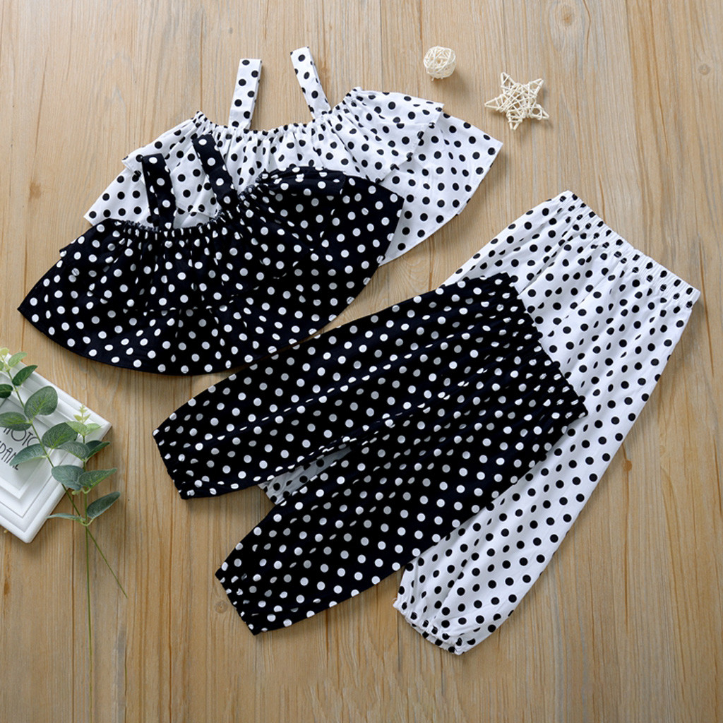2020 baby clothes set spring summer Kids Baby Girls Suspender Polka Dot Tops Polka Dot Pants Bloomers Outfits Clothes, Customize
2020 baby clothes set spring summer Kids Baby Girls Suspender Polka Dot Tops Polka Dot Pants Bloomers Outfits Clothes, Customize