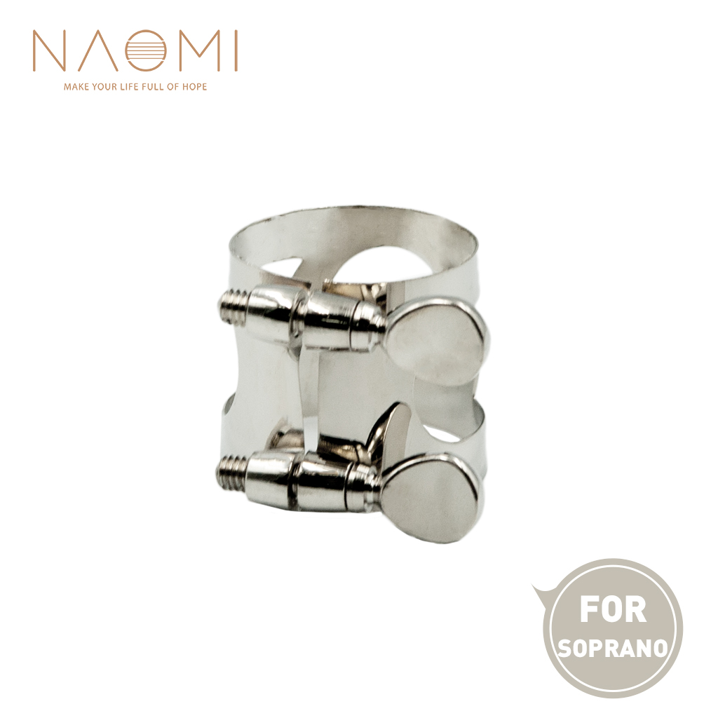 NAOMI Soprano Sax Mouthpiece Ligature W/ Double Screws Metal Ligature For Soprano Saxophone Mouthpiece
NAOMI Soprano Sax Mouthpiece Ligature W/ Double Screws Metal Ligature For Soprano Saxophone Mouthpiece