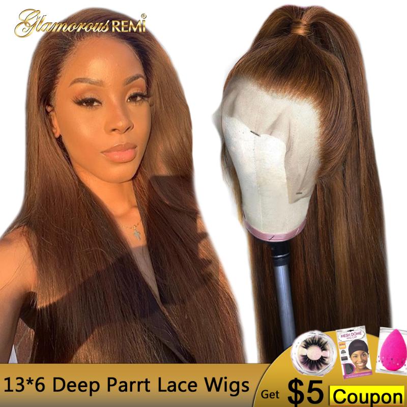 Brazilian Lace Front Human Hair Wigs Straight Honey Blonde Brown 13X6 Deep Part Wigs With Baby Hair #4 PrePlucked 150% Remy, As pic
Brazilian Lace Front Human Hair Wigs Straight Honey Blonde Brown 13X6 Deep Part Wigs With Baby Hair #4 PrePlucked 150% Remy, As pic