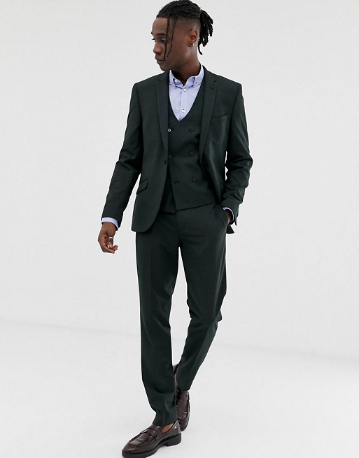 Young Black Men Wedding Tuxedos Slim Fit One Button Groom Wear Notched Lapel Designer Formal Jackets (Jacket+Vest+Pants)