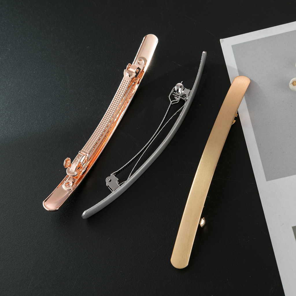 Pretty Hair Pins Fashion Metal Hair Clip Glossy Hairpins Barrettes Hair Accessories For Girl Women(Gold+Silver+Rose Gold)