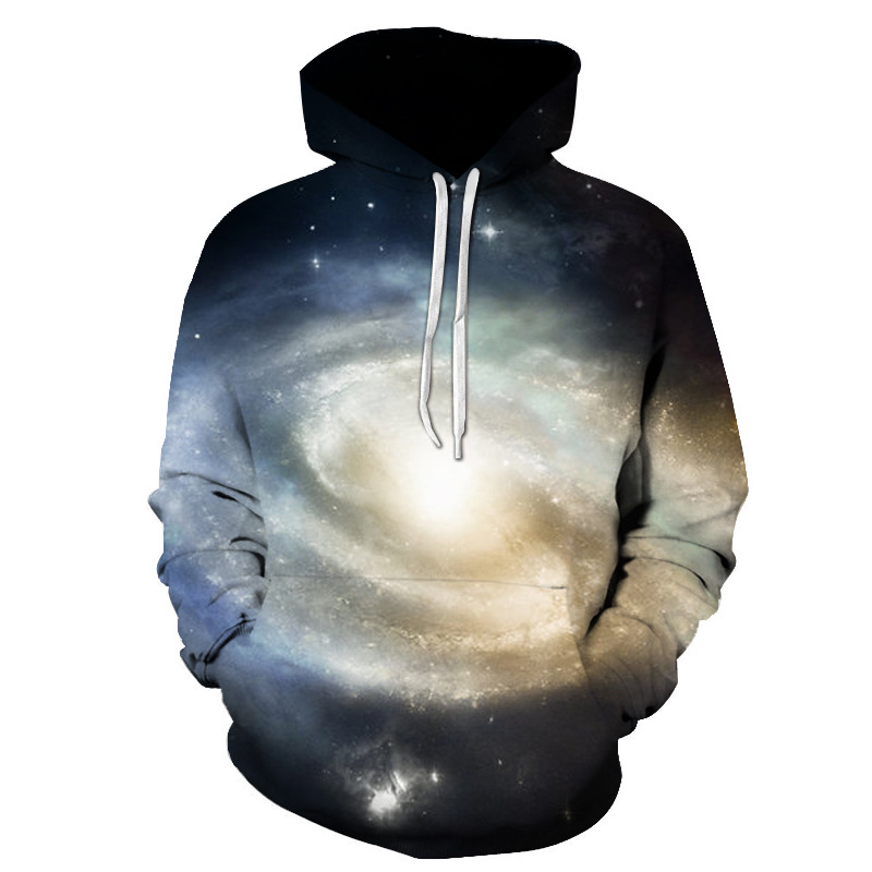 Hot Fashion Men/Women Lovers 3d Sweatshirts Print Spilled Milk Space Galaxy Hooded Hoodies Thin Unisex Pullovers Tops V191028