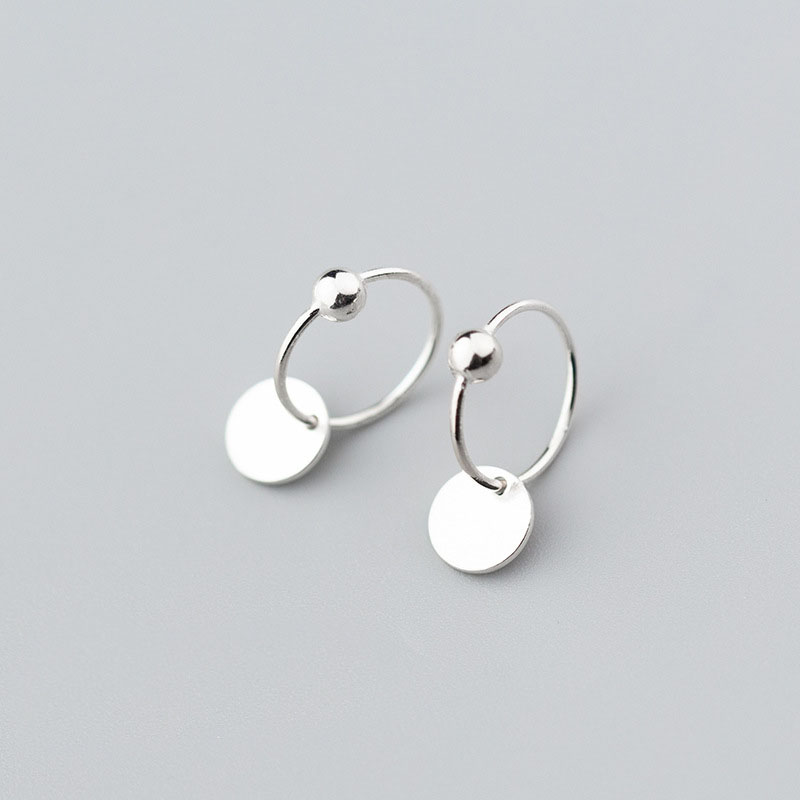 Round Charm 925 Sterling Silver Hoop Earrings Simple Cute Geometry Earings Female Personality Fashion Jewelry Accessories 2020
Round Charm 925 Sterling Silver Hoop Earrings Simple Cute Geometry Earings Female Personality Fashion Jewelry Accessories 2020