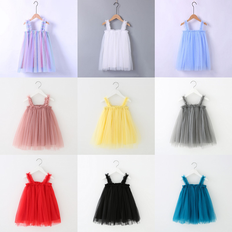 INS Baby Girls Tutu Dresses Kids Sling Gauze Skirt Rainbow Summer Party Elegant Solid Color Agaric Lace Gauze Skirt 9 colors, Gray
INS Baby Girls Tutu Dresses Kids Sling Gauze Skirt Rainbow Summer Party Elegant Solid Color Agaric Lace Gauze Skirt 9 colors, Gray