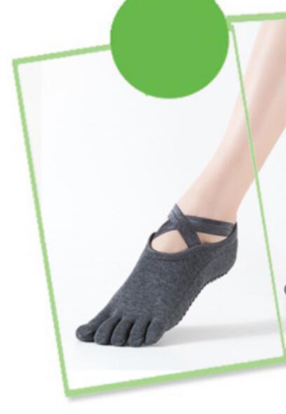 Hot Sale-nce bipedal sports five fingers socks professional anti-skid yoga socks five toes cross
