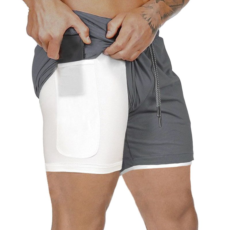 Yoga Pants Men's Running Shorts Sports Pants Double-Layer Quick-Drying Jogging Fitness Shorts (Dark Gray, Multi
Yoga Pants Men's Running Shorts Sports Pants Double-Layer Quick-Drying Jogging Fitness Shorts (Dark Gray, Multi