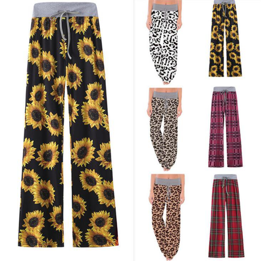 Wide Leg Pants Women Floral Sunflower Plaid Leopard High Waist Comfy Pant Stretch Drawstring Yoga Pants Maternity Trouses OOA8024, As picture
Wide Leg Pants Women Floral Sunflower Plaid Leopard High Waist Comfy Pant Stretch Drawstring Yoga Pants Maternity Trouses OOA8024, As picture