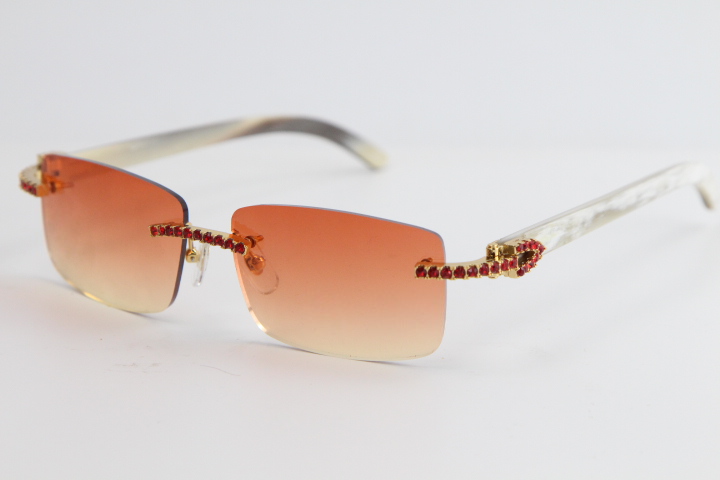 Selling Rimless limited edition Big Stones Sunglasses White Genuine Horn 8200757 Fashion High Quality buffalo horn sunglasses diamond, White;black
Selling Rimless limited edition Big Stones Sunglasses White Genuine Horn 8200757 Fashion High Quality buffalo horn sunglasses diamond, White;black