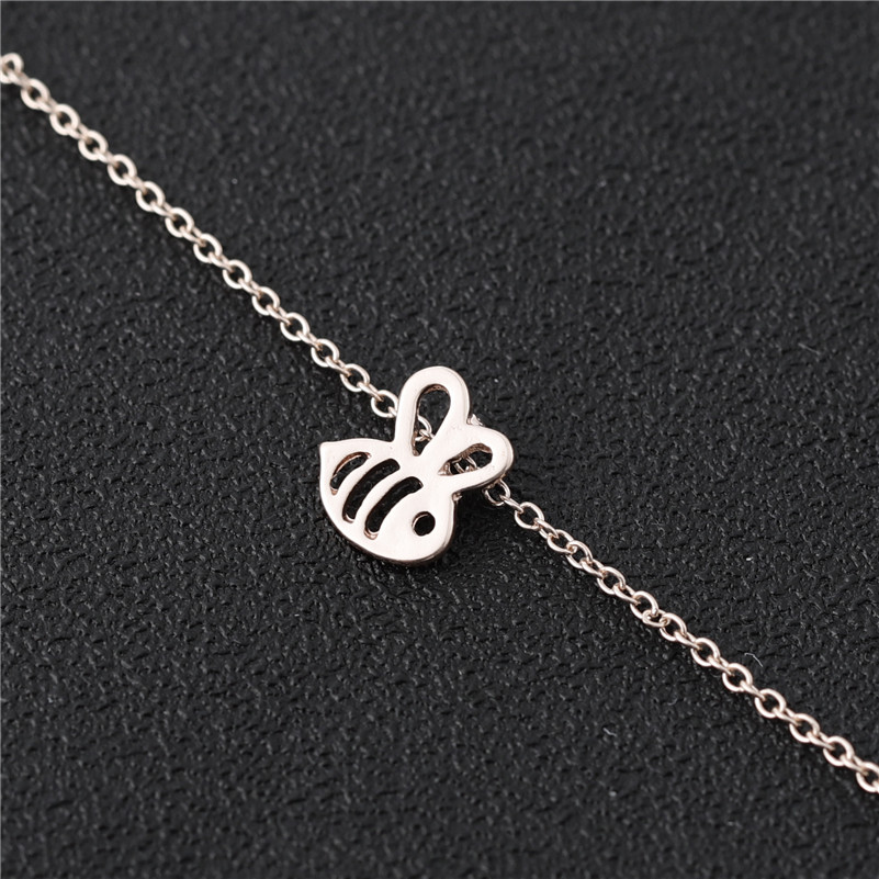 5PCS Tiny Honey Bee Bracelet Bumble Queen Bee Bracelets Cute Insect Bird Bracelets Bumblebee Beehive Bracelets