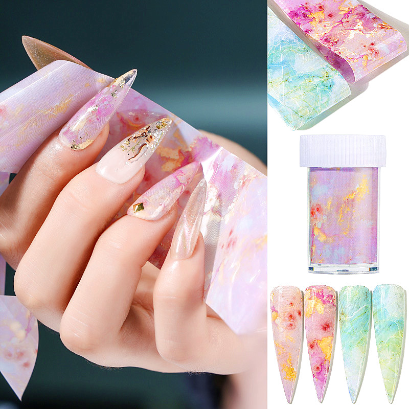 1 Box Nail Foils Marble Series Pink Blue Foils Paper Nail Art Transfer Sticker Slide Art Manicure Decoration Accessories, 08
1 Box Nail Foils Marble Series Pink Blue Foils Paper Nail Art Transfer Sticker Slide Art Manicure Decoration Accessories, 08